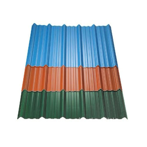 Galvanized corrugated steel plate.
