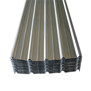 Galvanized corrugated steel plate.